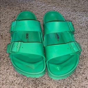 Green Eva Birkenstocks